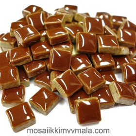 Mini lasitettu keraaminen, Brown, 81 palaa