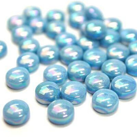 Minipärlor, Pearlised, Mid Turquoise, 50g