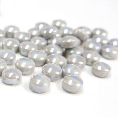 Mini Gems, Pearlised, Pale Grey, 200g