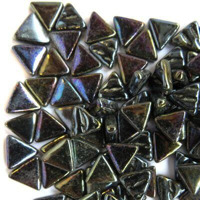 Mini Triangel, Iriserande Opal Black, 50g