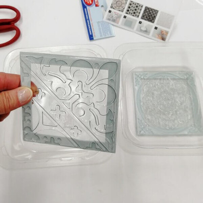 Relief casting plate Mandala, 11x11cm