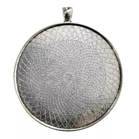 Ramberlock, rund, 60 mm, färg silver