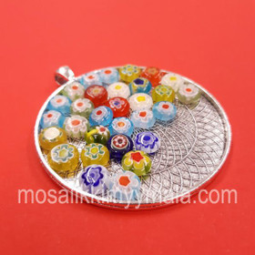 Ramberlock, rund, 60 mm, färg silver