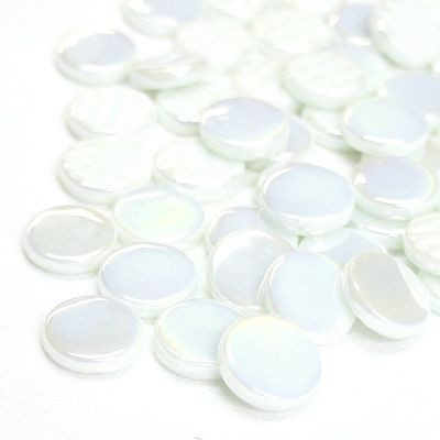 Penny Gems, Pearlised Opal White, 50g
