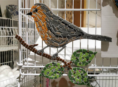 MDF bird, 24 cm (video)