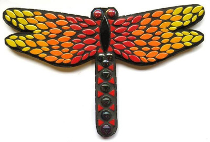 Dragonfly, Red-Yellow, 31 cm, DIY (video)