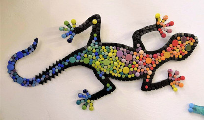 Mosaic gecko, 50cm, DIY