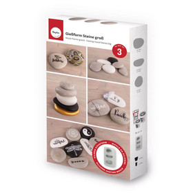 Silicone casting mould, Stones