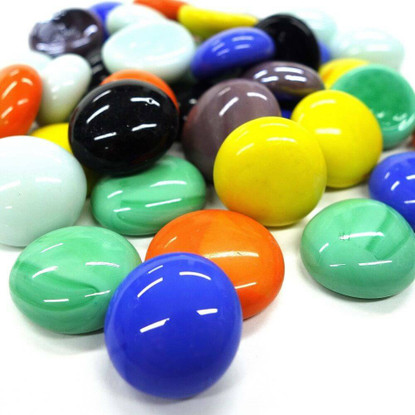 Glass Gems, Mix Opaque, 1kg