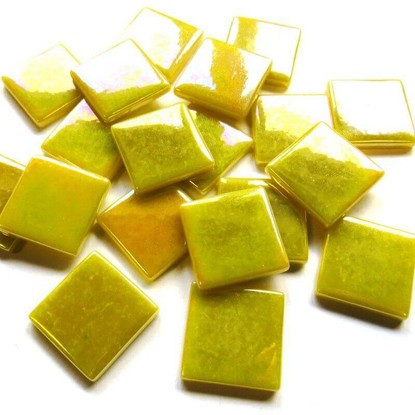 Pâte de Verre, Iriserande Yellow, 100g