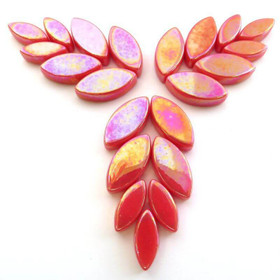 Glasblad, Watermelon, Iriserande, 50g