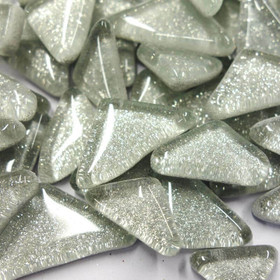 Soft Glass Glitter, Silver 100 g