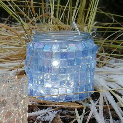 Transparent 10 mm, Corundum, iridescent, 50g