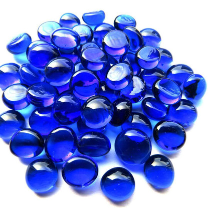 Mini Nuggets, Blue Crystal, 50g, transparent