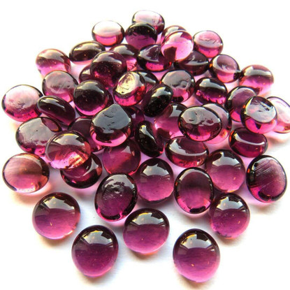Mini Nuggets, Amethyst Crystal, 50g, transparent