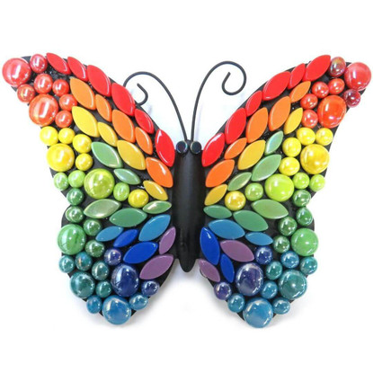 Mosaikfjäril, Rainbow, 24 cm, DIY