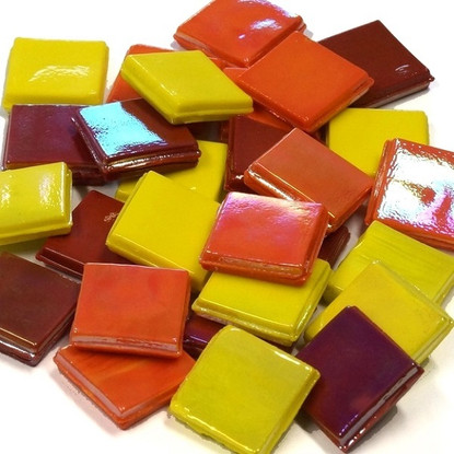 Ice Glass, Yellow-Red Mix 1kg
