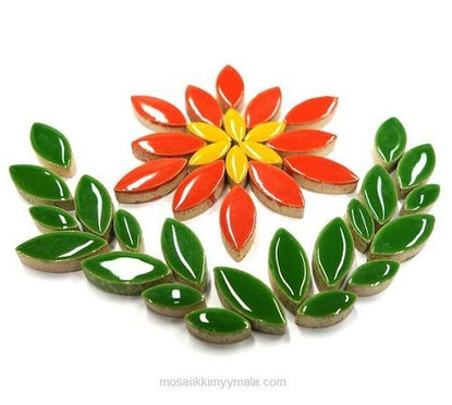 Ceramic leaves, Yellow Pepper, 50g
