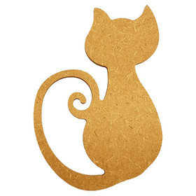 Pieni istuva kissa, 15 cm, MDF