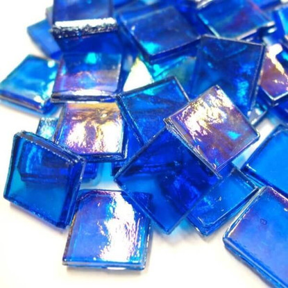 Ice Glass, transparent, Blue 1kg