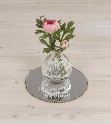 Spegel, rund, 15 cm
