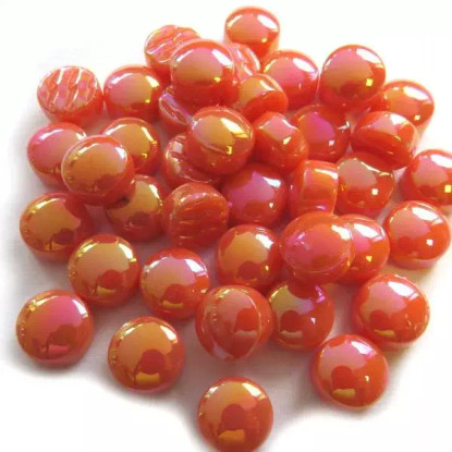 Minipärlor, Pärlemor, mandarin, 50g