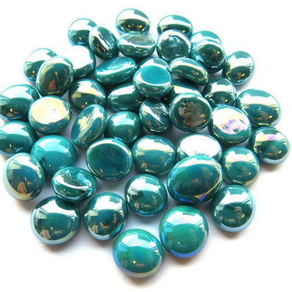 Mini Nuggets, Teal Opalescent, 50g