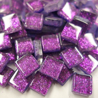 Mini Glitter, 1x1 cm, Violet 50 g
