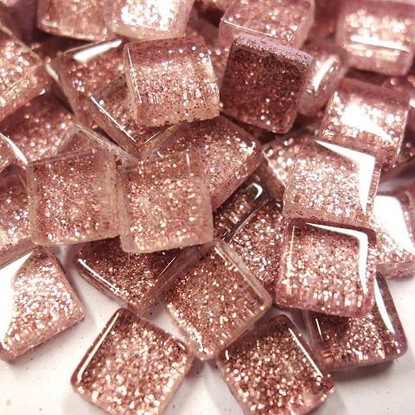 Mini Glitter, 1x1 cm, Pink 50 g