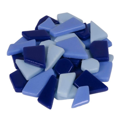 Fantasy Glass, Polygonal, Blue Mix 200g