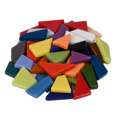 Fantasy Glas, Oregelbunden, Multicolour Mix 200g
