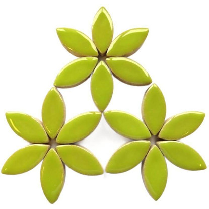 Ceramic leaves, Kiwi, 25mm, 50g