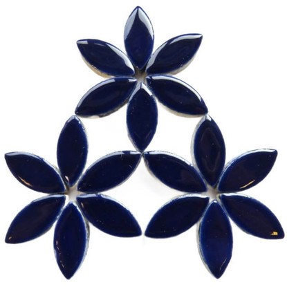 Keramiska löv, Indigo, 25mm, 50g