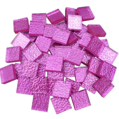 Spegelmosaik, Fuchsia Texture, 15mm, 50g