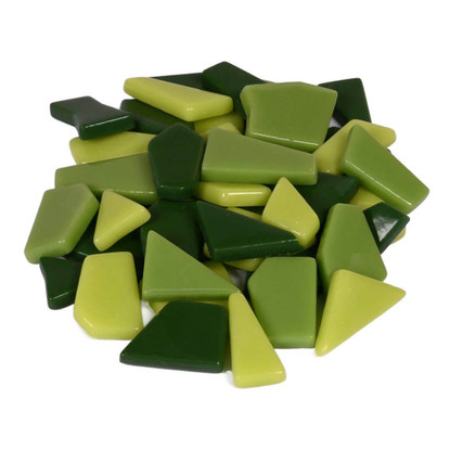 Fantasy Glass, Polygonal, Green Mix 1kg
