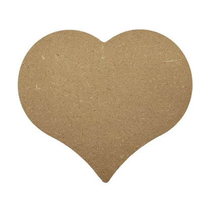 Hjärta, 26 cm, MDF