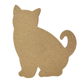 Small cat, 15 cm, MDF
