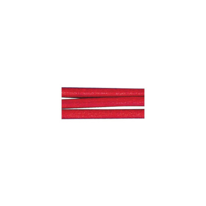 Leather cord, 2 mmø, 1 m x 2 pcs., red