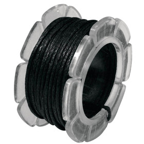 Bomullstråd, 5 m, svart, vaxad 