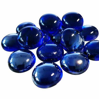 Glass Gems, Sapphire Diamond, transparent, 500g