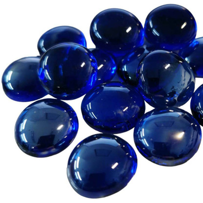Glass Gems, Sapphire Diamond, transparent, 500g