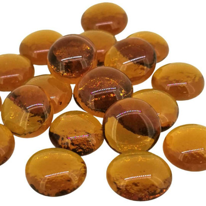Glass Gems, Toffee Crystal, transparent, 500g