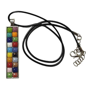 Mosaic jewerly rectangle, silver, DIY