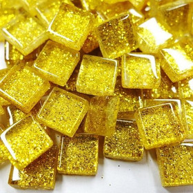 Mini Glitter, 1x1 cm, Gold 500 g