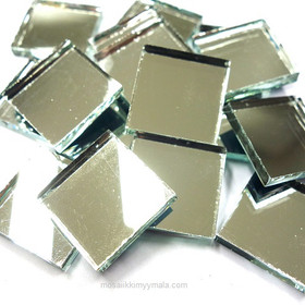 Mirror Mosaic, Silver, 2x2cm, 1 kg