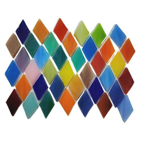 Tiffany Glas diamanter, Mix, 100 g