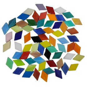 Tiffany Glas diamanter, Mix, 100 g