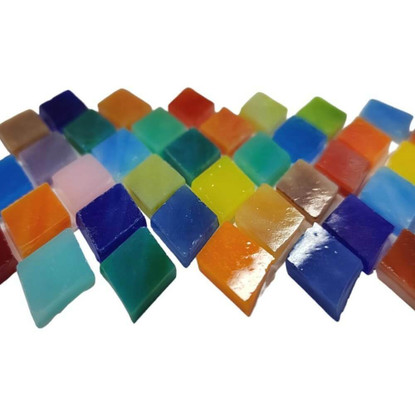 Tiffany Glass diamonds, Mix, 100 g
