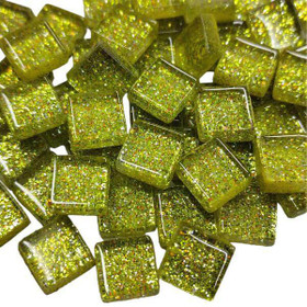 Mini Glitter, 1x1 cm, Lime 50 g