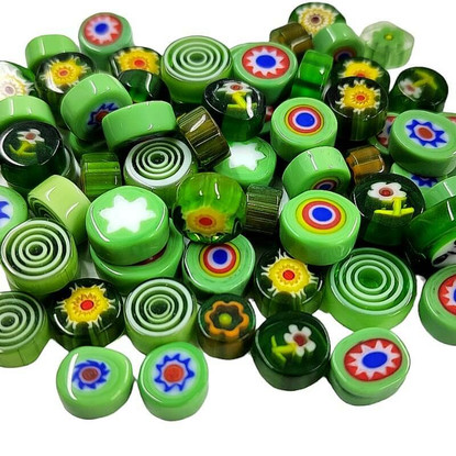 Millefiori, Green Mix, 25 g